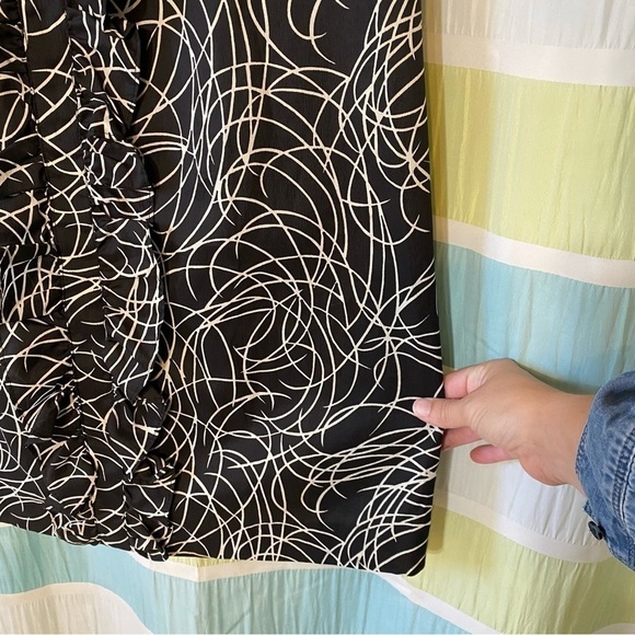 Vintage Shift Ruffle Dress Sz Medium - Picture 6 of 7